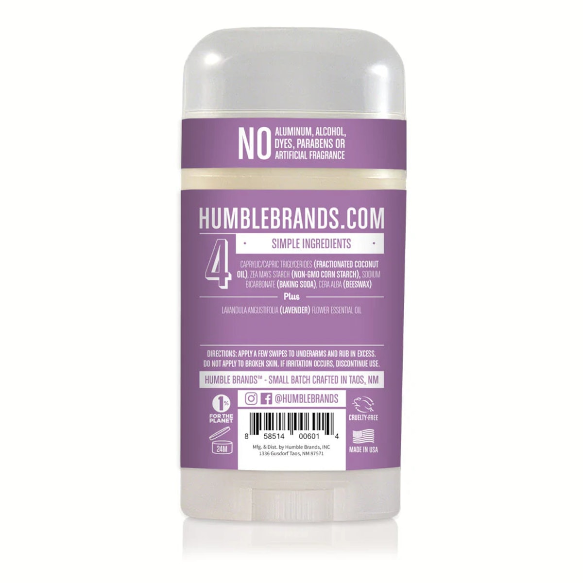 Humble Brands Original Formula Deodorant Mountain Lavendar 70G