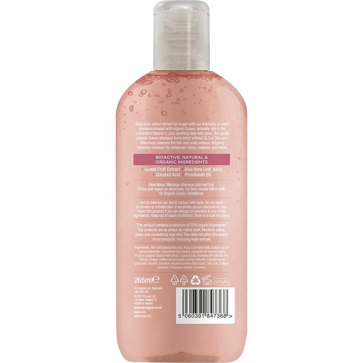 Dr Organic Organic Guava Shampoo 265Ml