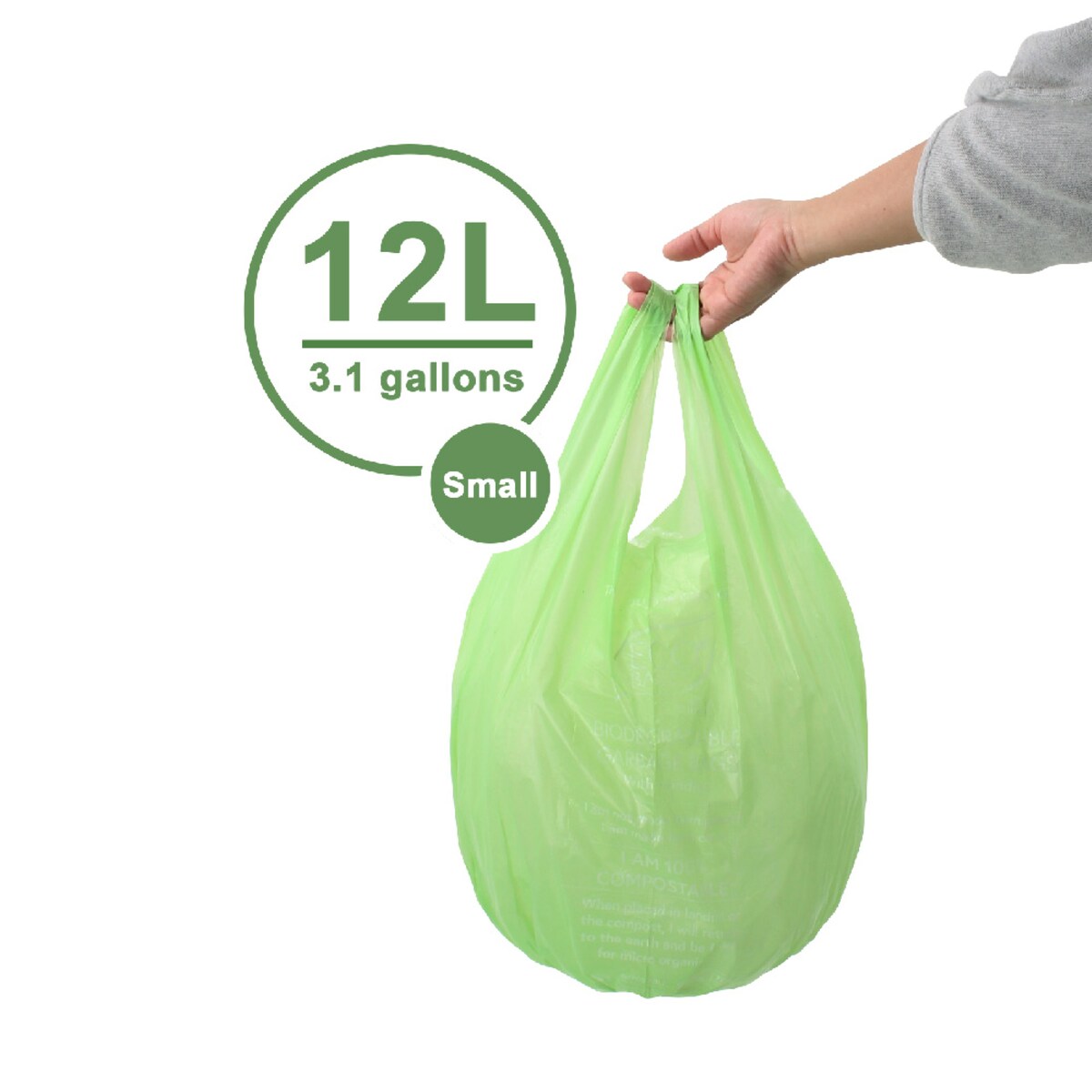 White Magic Eco Basics Bio Garbage Bags Small 12L X 20 Bags