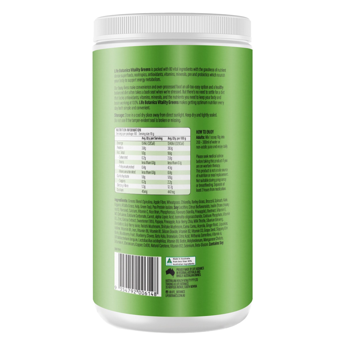 Life Botanics Vitality Greens 1Kg