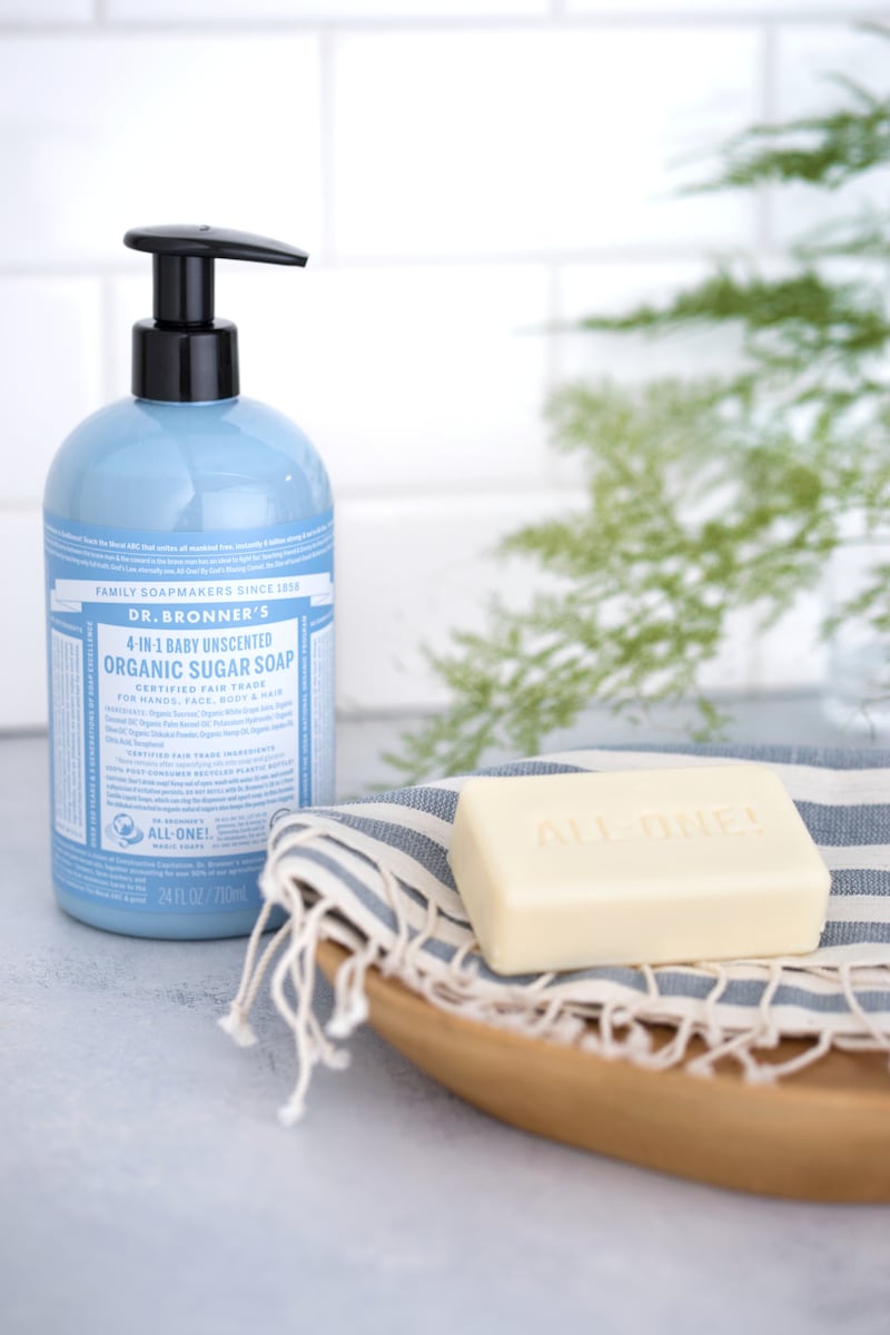 Dr Bronners Organic Sugar Soap Baby Unscented 355Ml