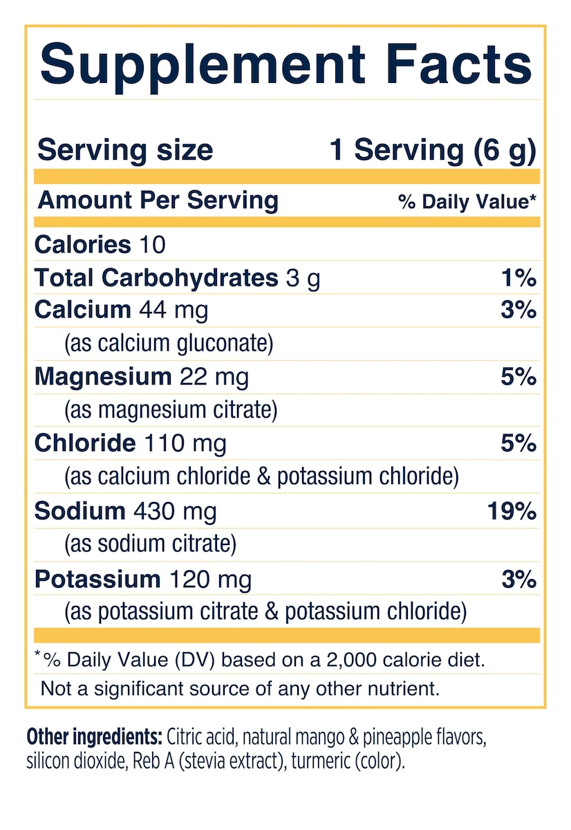 Saltstick Electrolyte Drink Mix Tropical Mango 12 Sachets