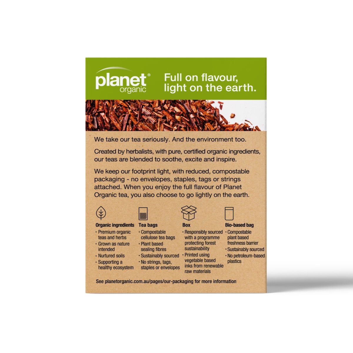 Planet Organic Rooibos Tea 25 Tea Bags