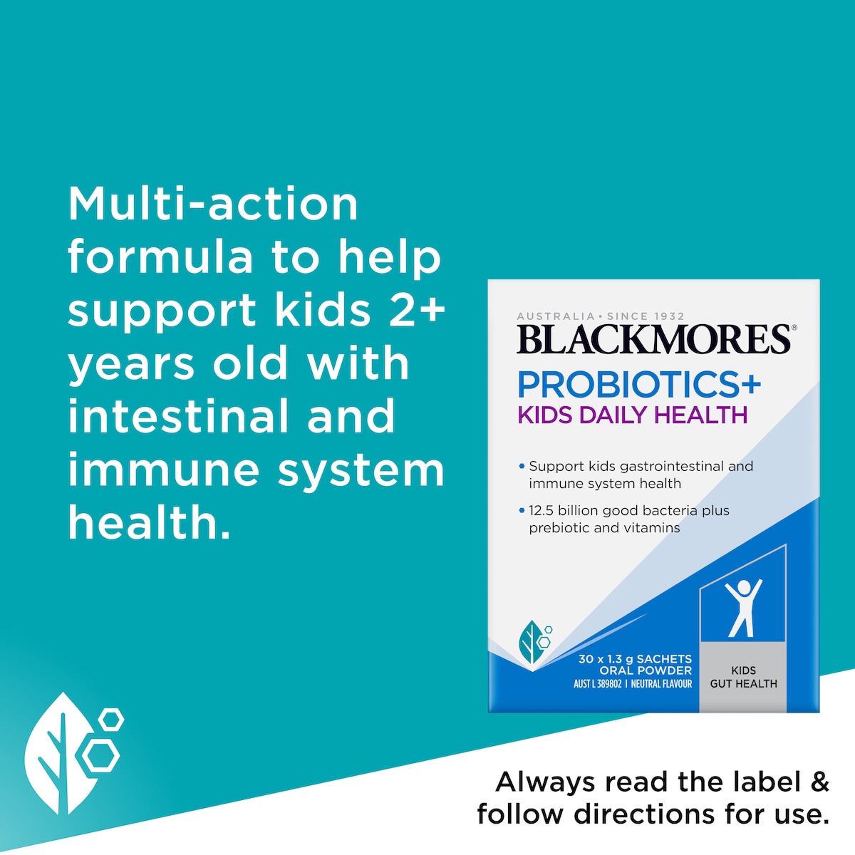 Blackmores Probiotics + Kids Daily Health 1.3G X 30 Sachets