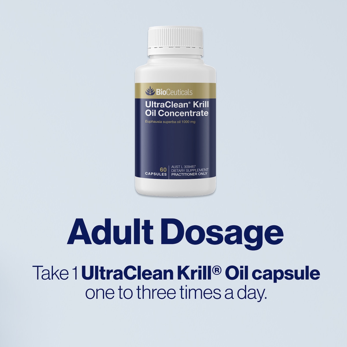 Bioceuticals Ultraclean Krill Oil Concentrate 60 Capsules