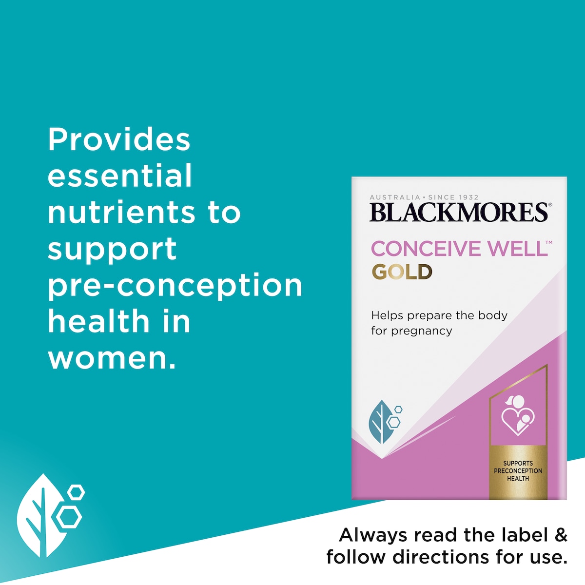 Blackmores Conceive Well Gold 56 Tablets + Capsules