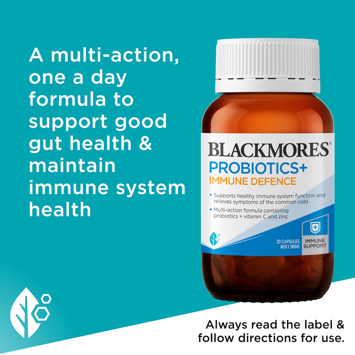 Blackmores Probiotics + Immune Defence 30 Capsules