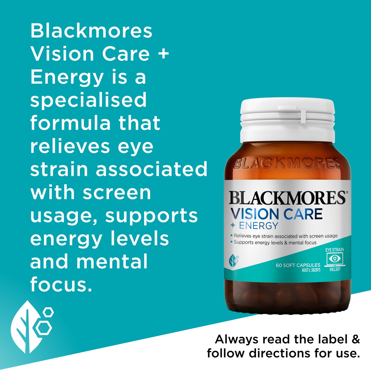 Blackmores Vision Care + Energy 60 Capsules