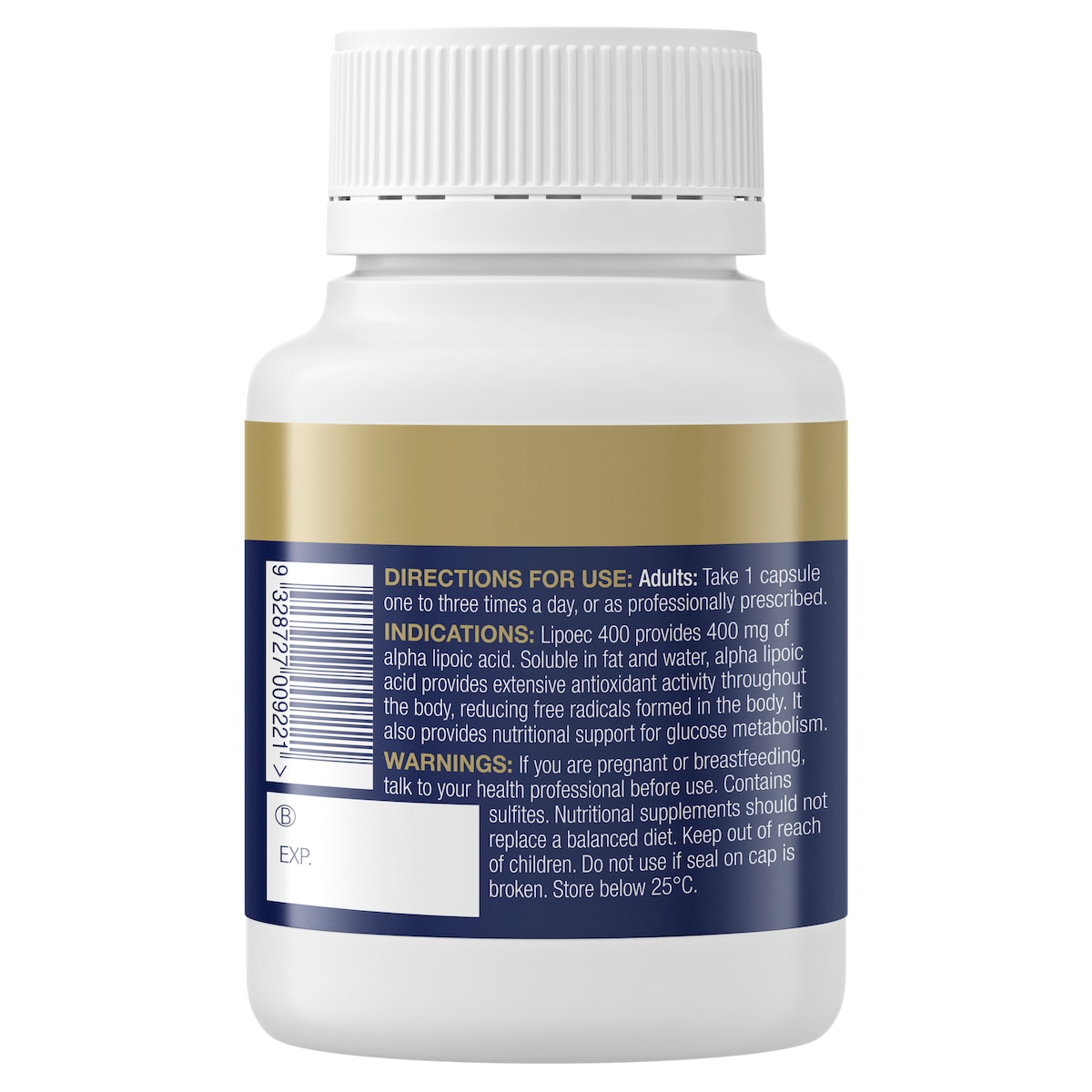 Bioceuticals Lipoec 400 60 Capsules