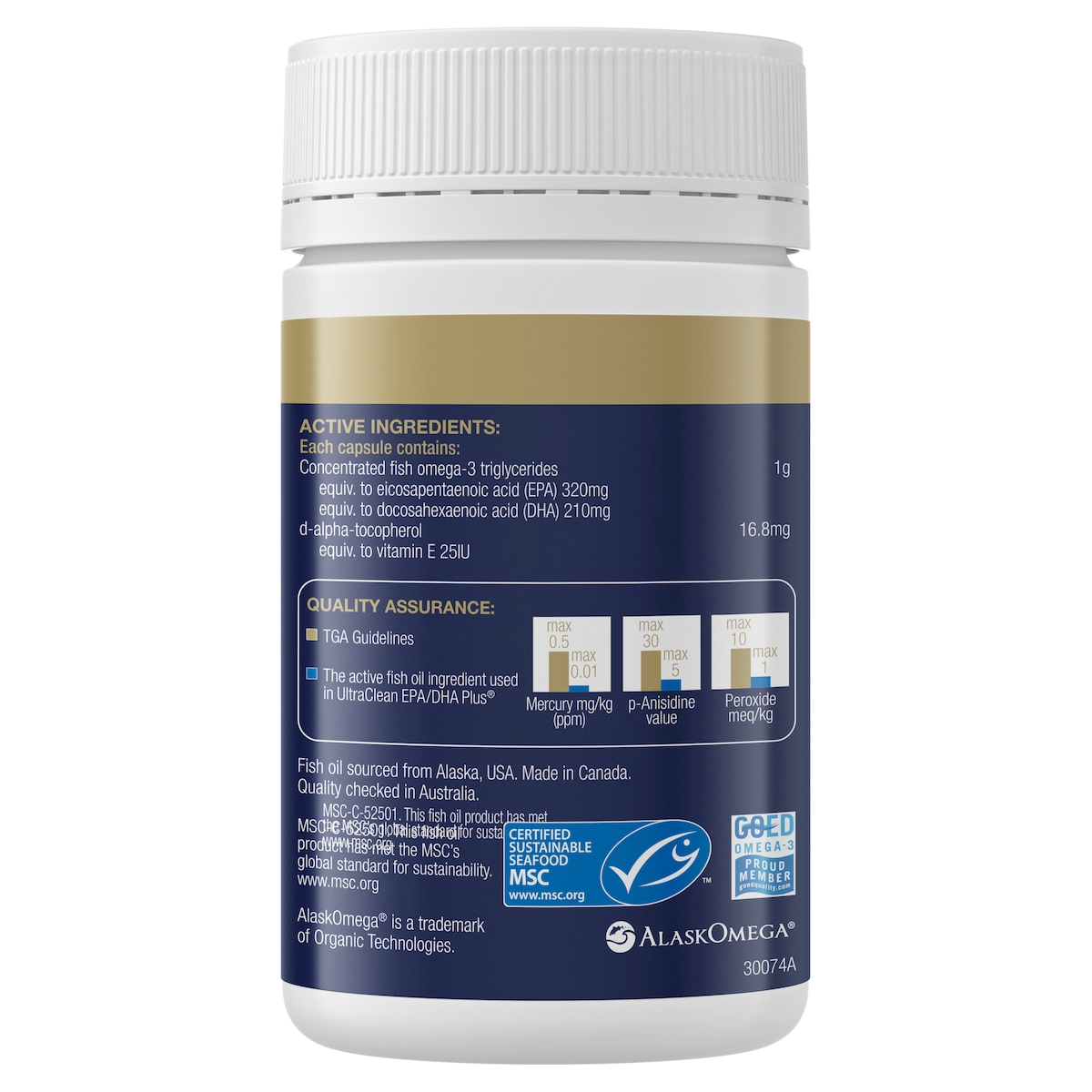 Bioceuticals Ultraclean Epa/Dha Plus 120 Capsules