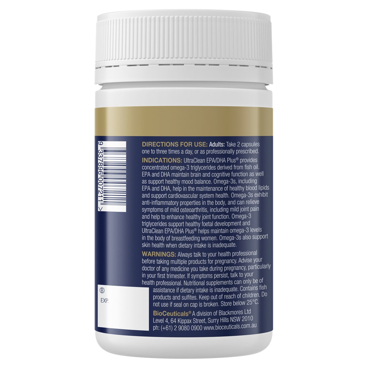 Bioceuticals Ultraclean Epa/Dha Plus 120 Capsules