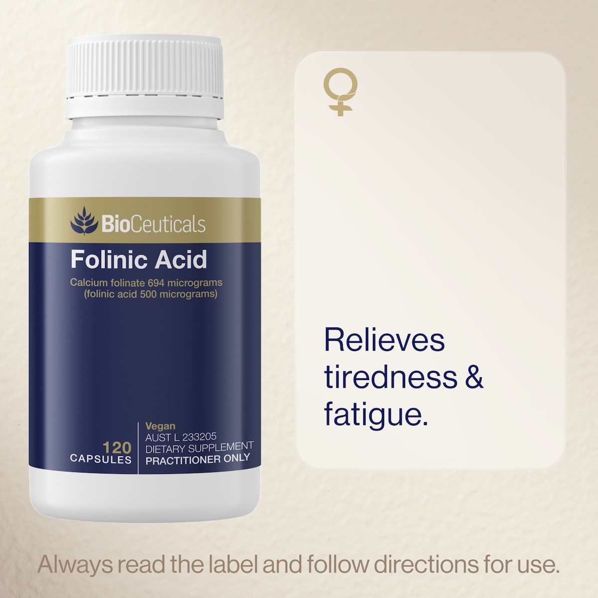 Bioceuticals Folinic Acid 120 Capsules