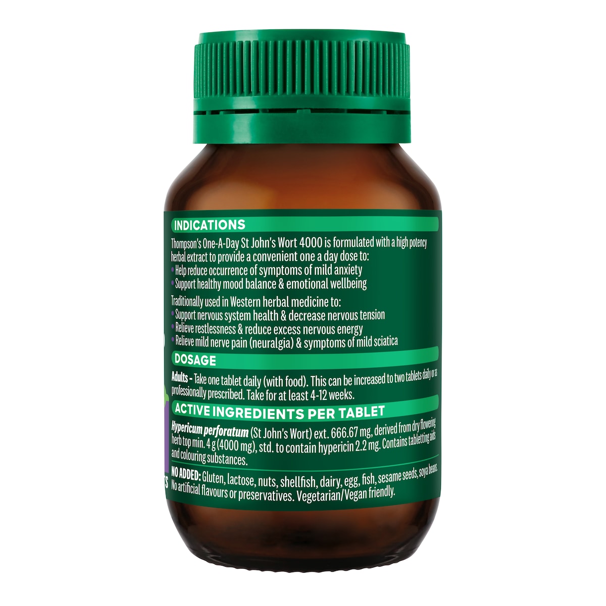 Thompsons One A Day St Johns Wort 60 Tablets