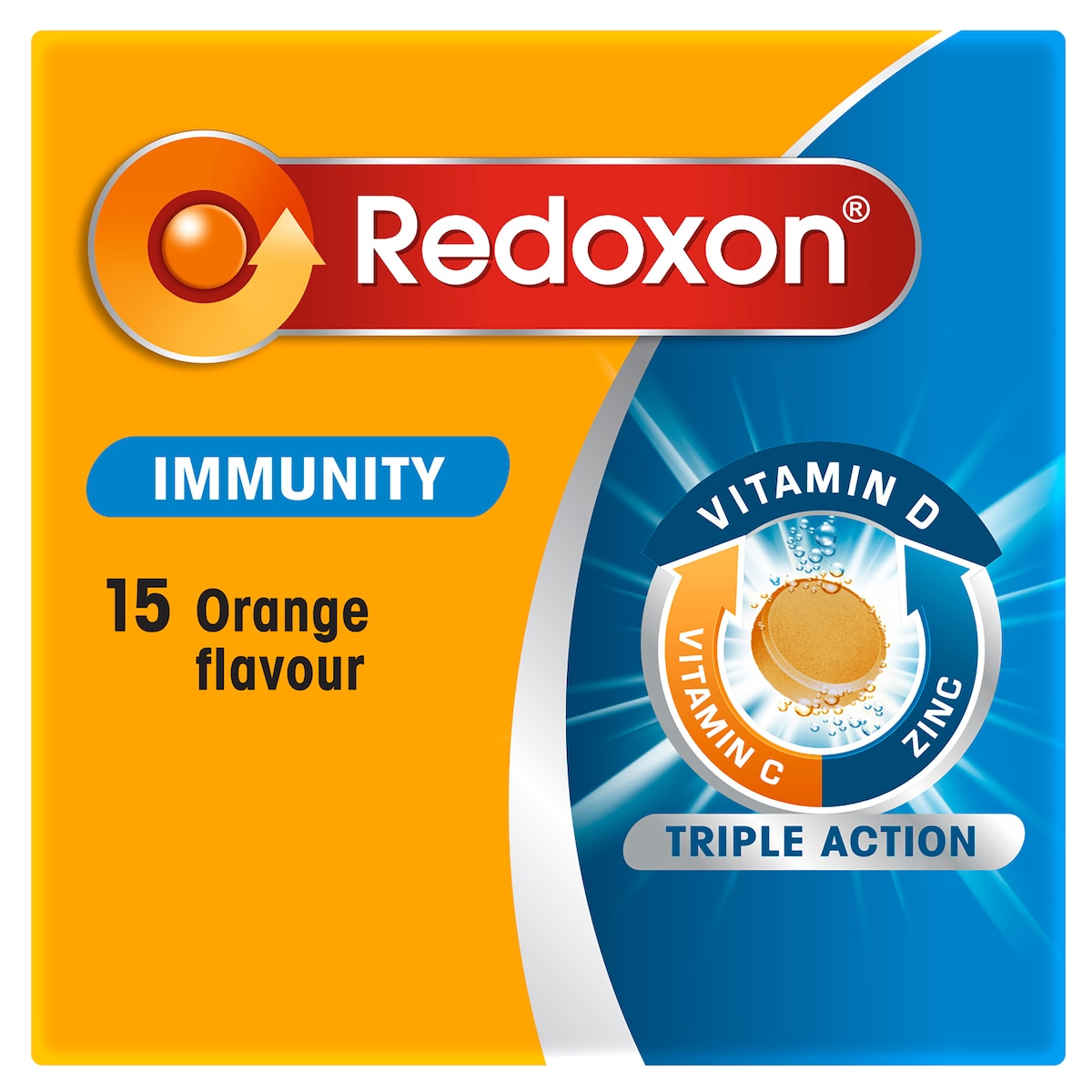 Redoxon Immunity Orange 15 Effervescent Tablets