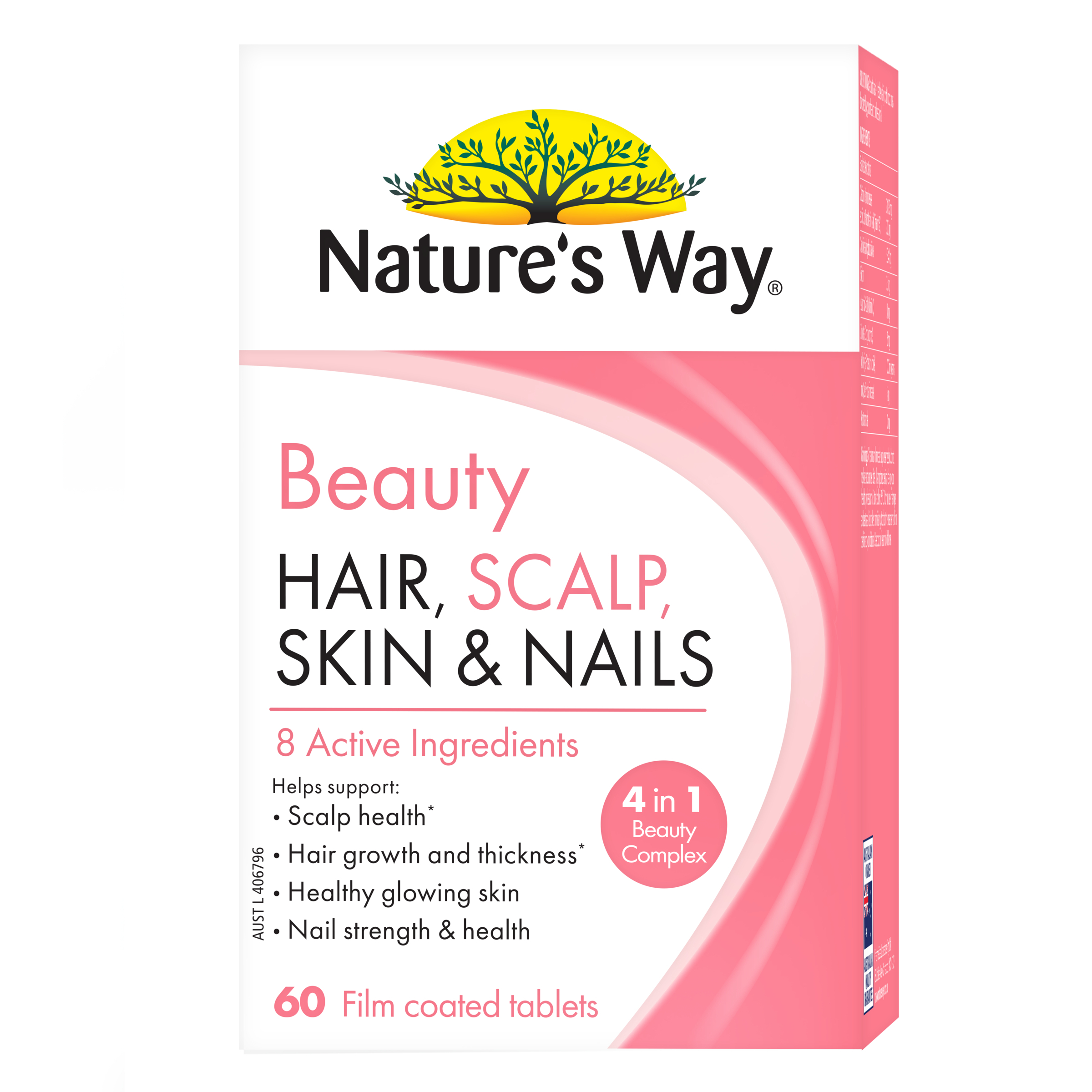 Natures Way Hair Scalp Skin + Nails 60 Tablets