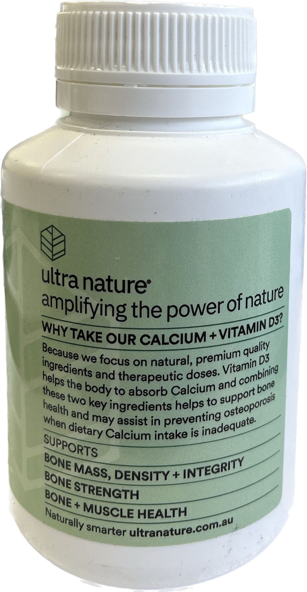 Ultra Nature Essentials Cal+Vit D3 100 Tablets