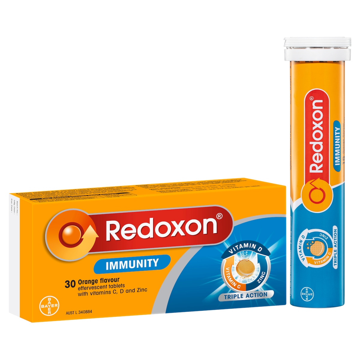 Redoxon Immunity Orange 30 Effervescent Tablets