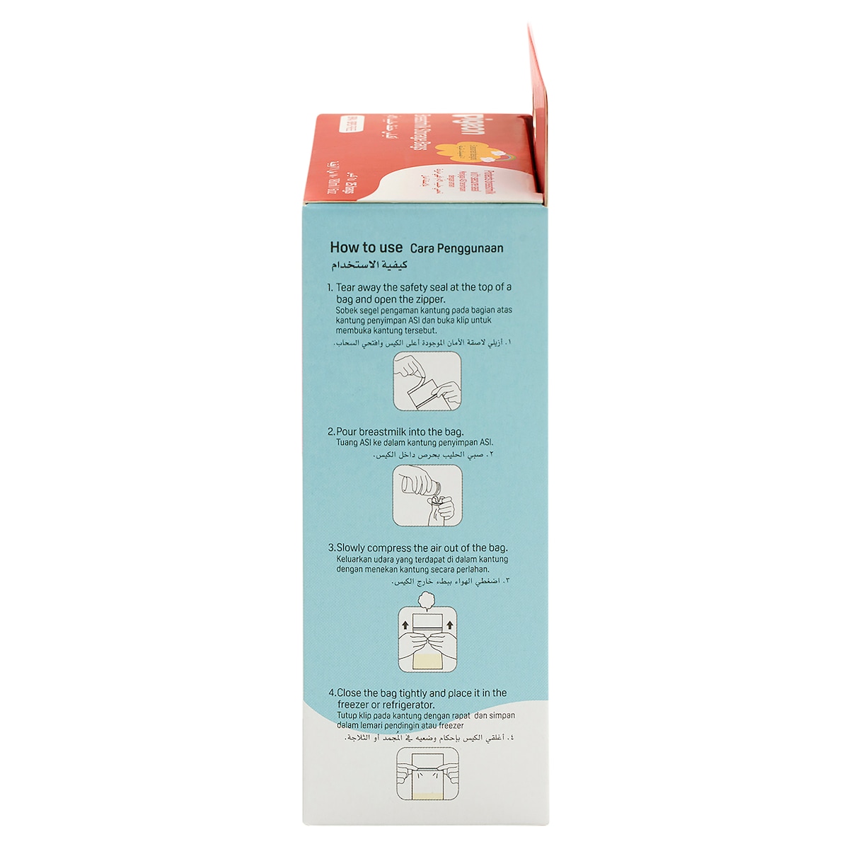 Pigeon Breast Milk Storage Bags 180Ml 25 Pack