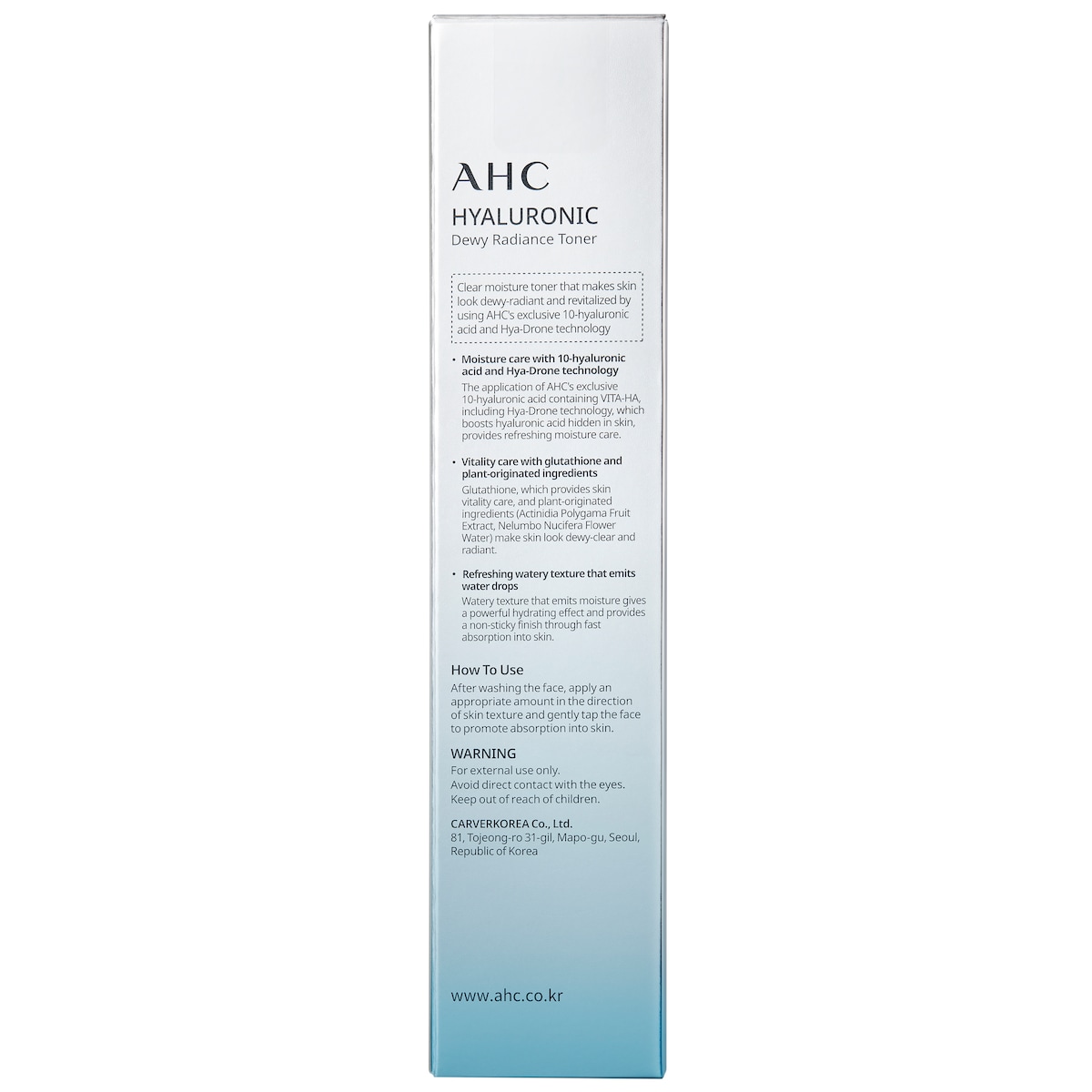 Ahc Hyaluronic Dewy Radiance Toner 100Ml