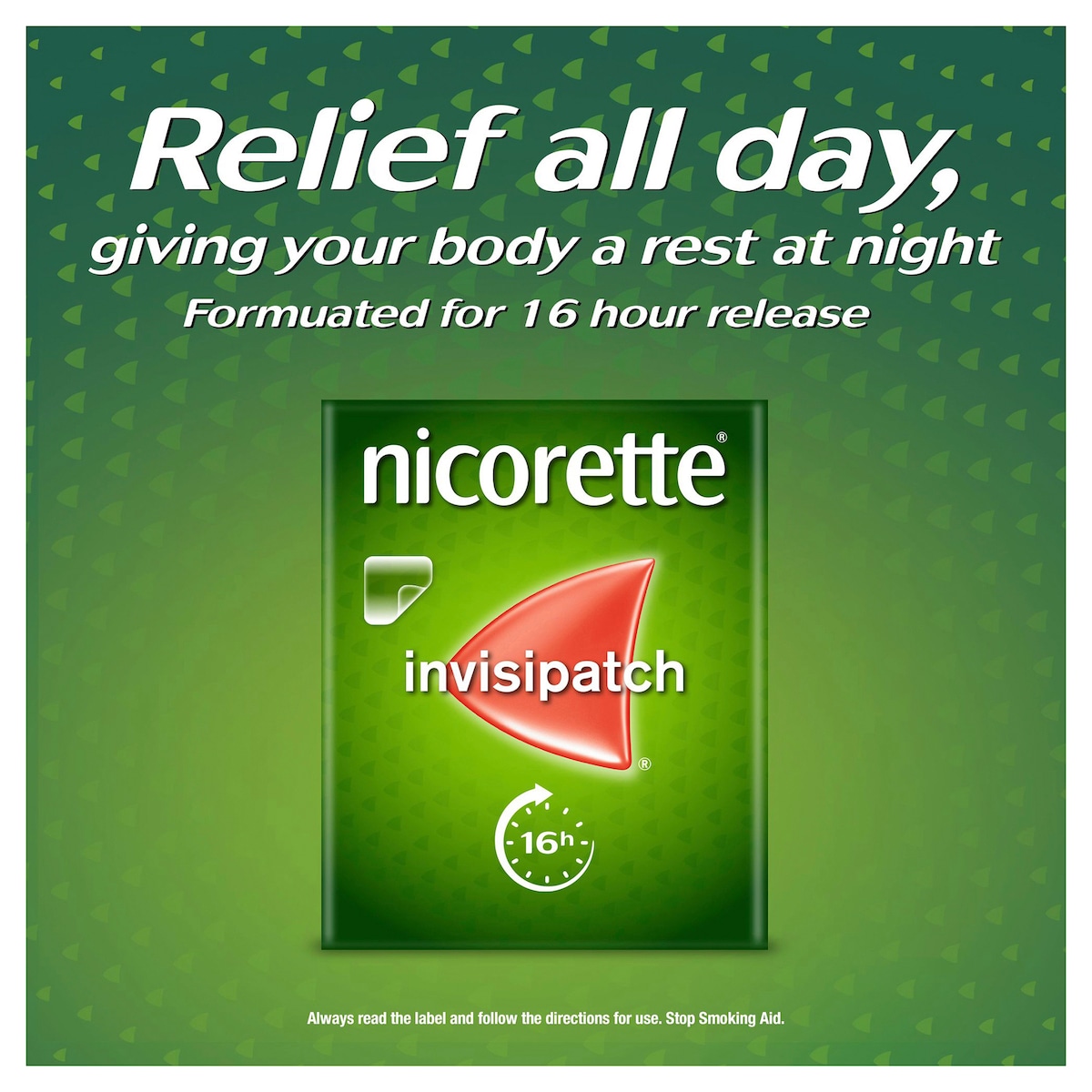 Nicorette Quit Smoking 16 Hour Nicotine Invisipatch Step 1 25Mg 14 Patches