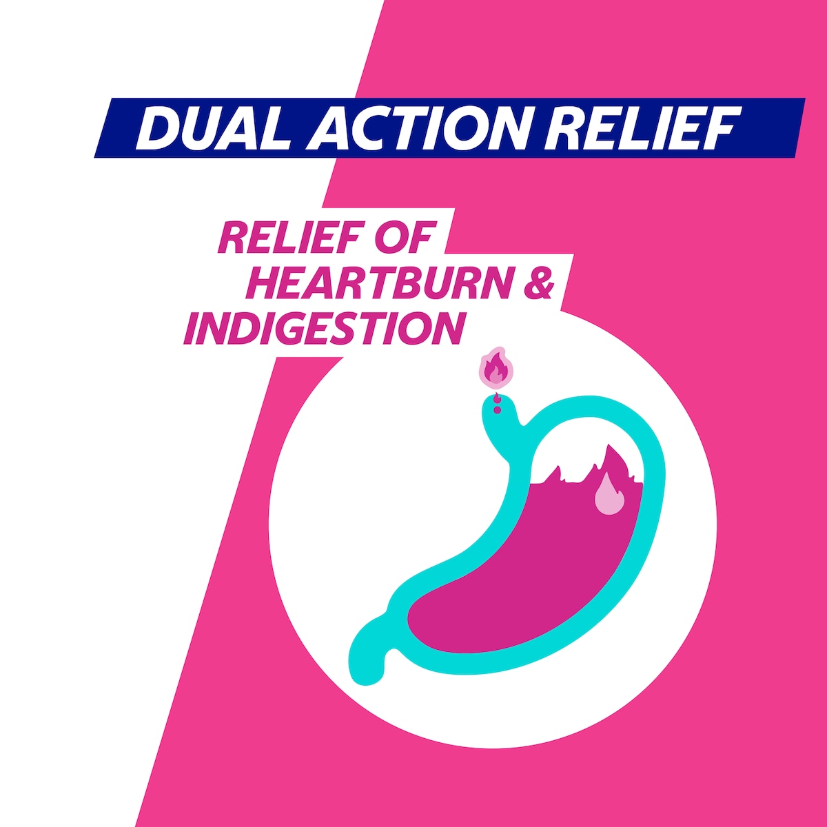 Gaviscon Dual Action Heartburn & Indigestion Peppermint 16 Chewable Tablets