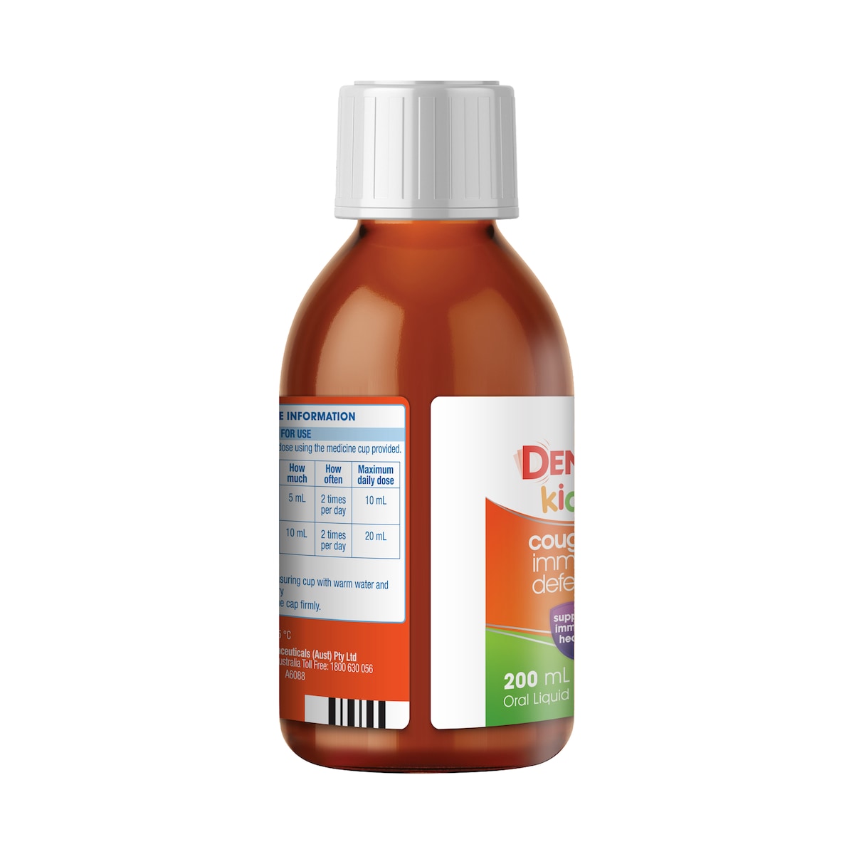 Demazin Kids 2+ Years Cough + Immune Defence Syrup Berry 200Ml