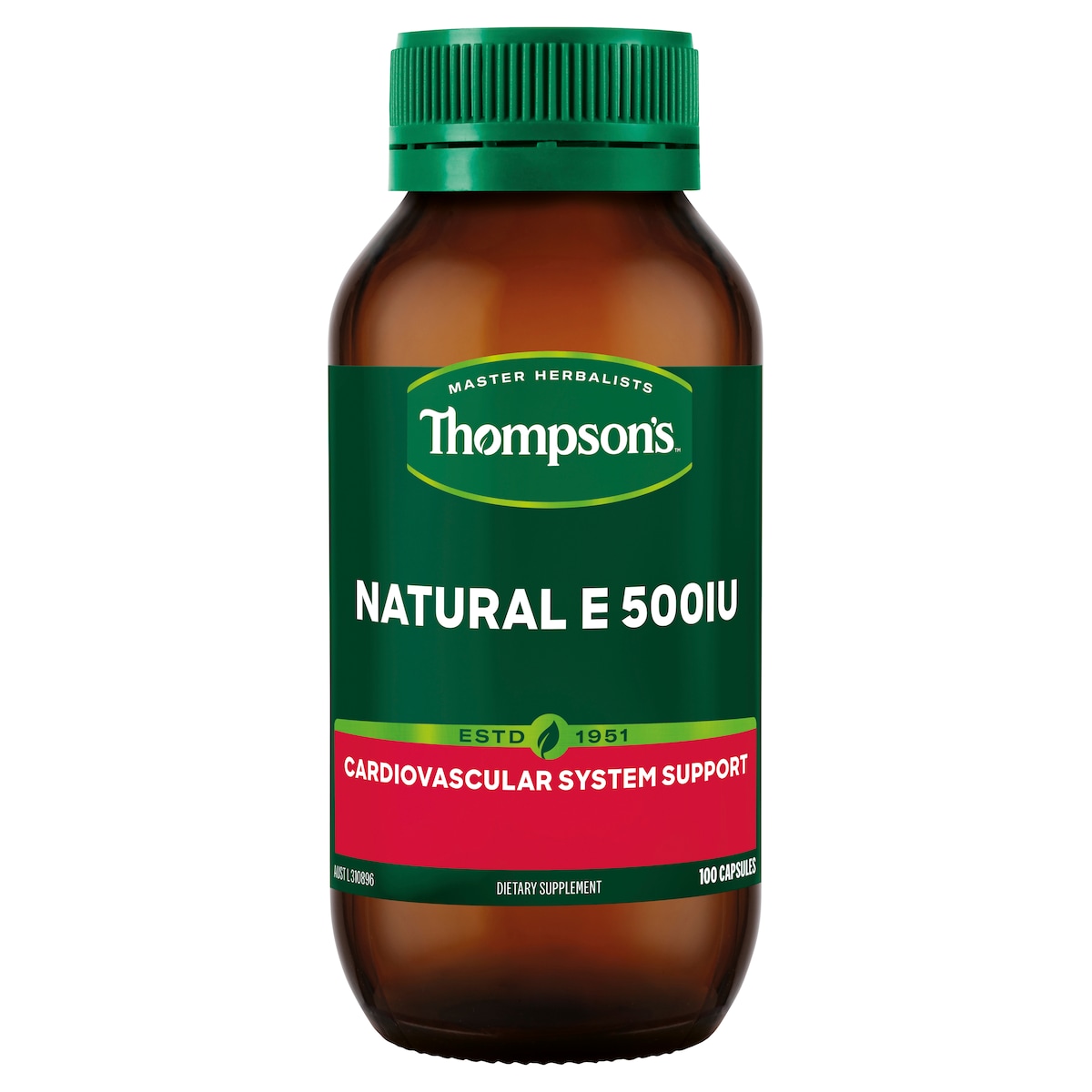 Thompsons Natural E 500Iu 100 Capsules