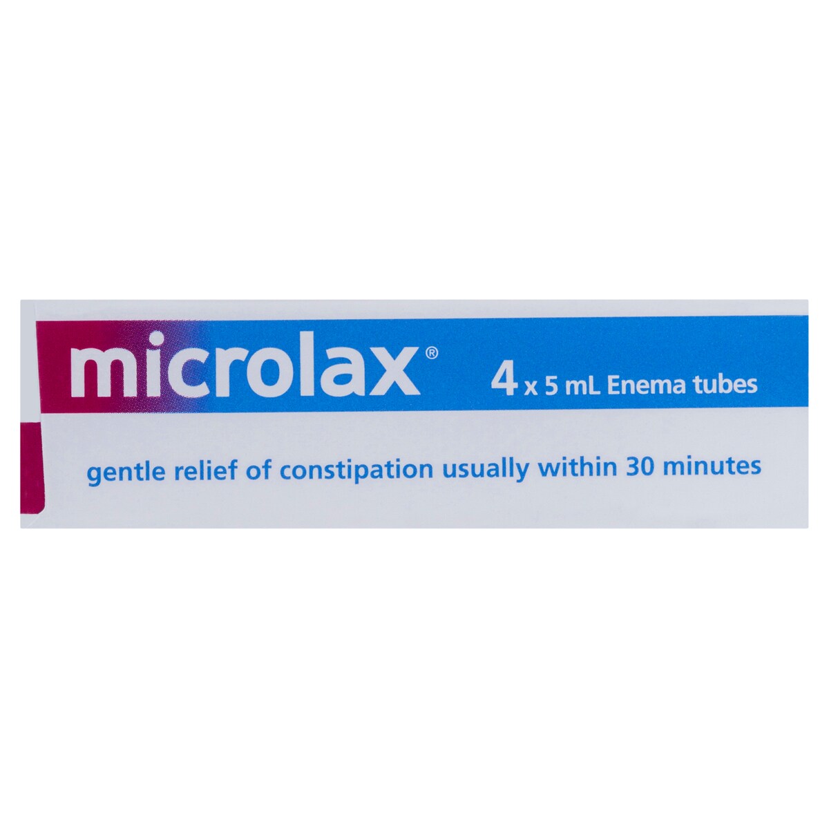 Microlax Enemas Gentle Constipation Relief 5Ml X 4 Pack