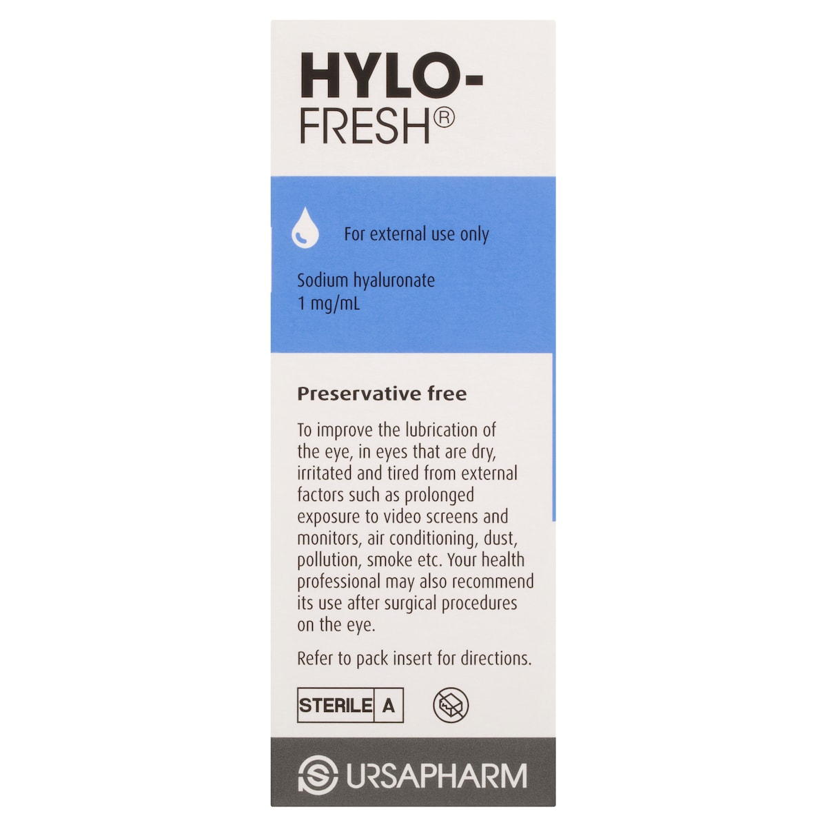 Hylo Fresh Lubricating Eye Drops Preservative Free 1Mg 10Ml