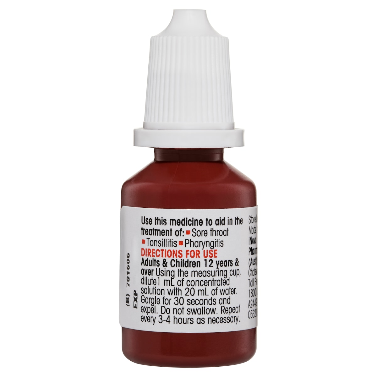 Difflam Sore Throat Gargle With Iodine Concentrate Fresh Mint 15Ml