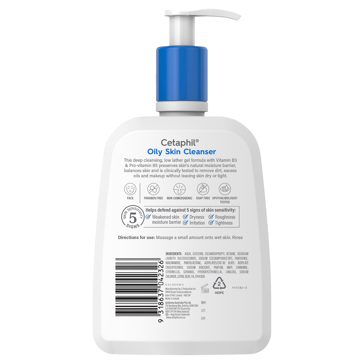 Cetaphil Oily Skin Cleanser 500Ml