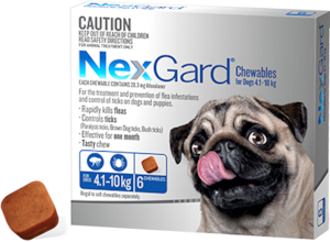 Nexgard Chewables For Small Dogs 4.1-10Kg 6 Pack